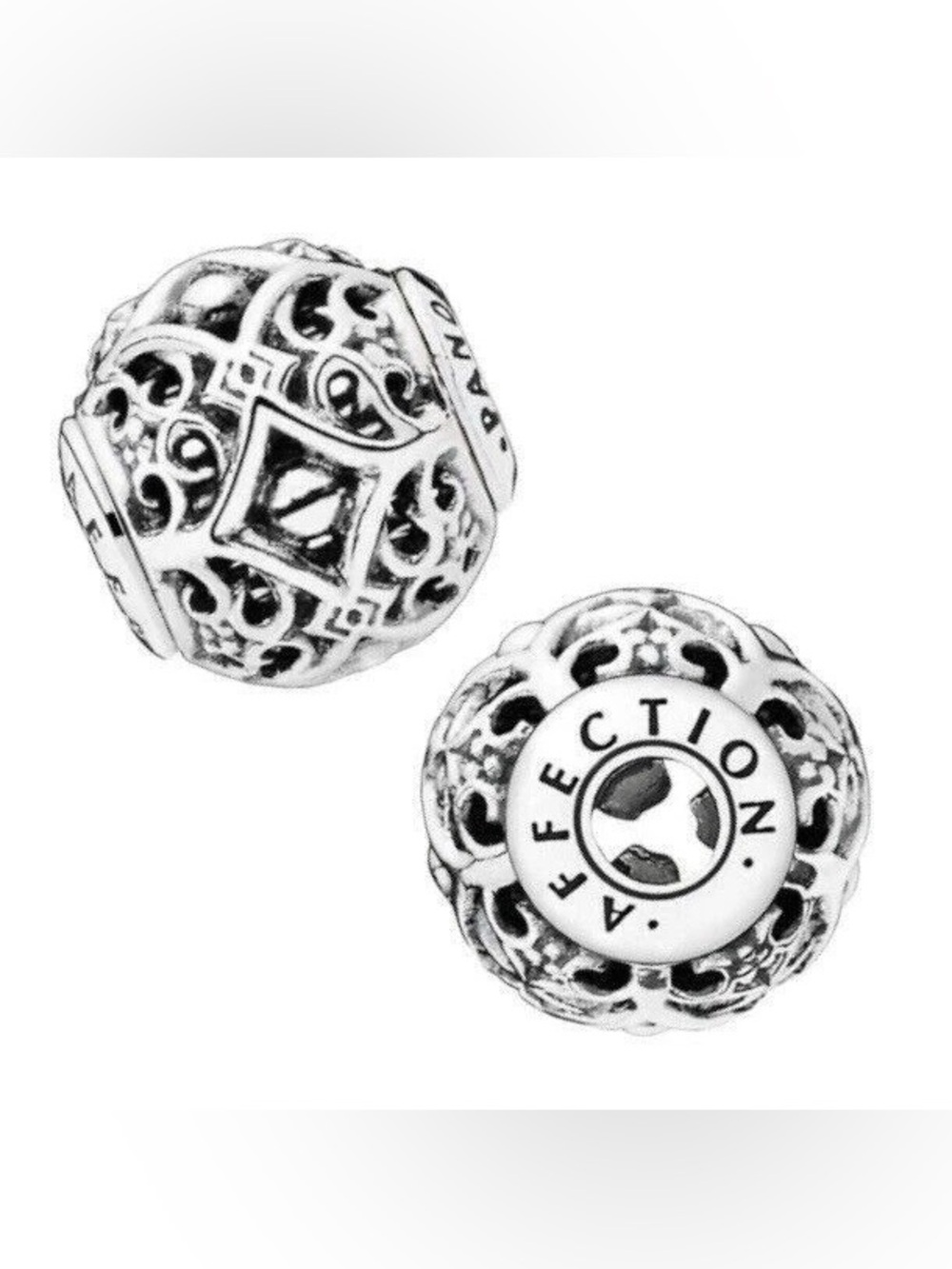 Pandora ESSENCE Affection Charm Authentic Sterling Silver Love Caring Family